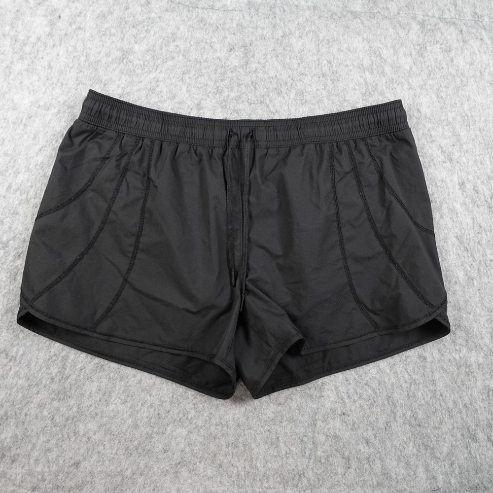Athleta Shorts Women Medium Black Record Time Run Workout Activewear Low Rise